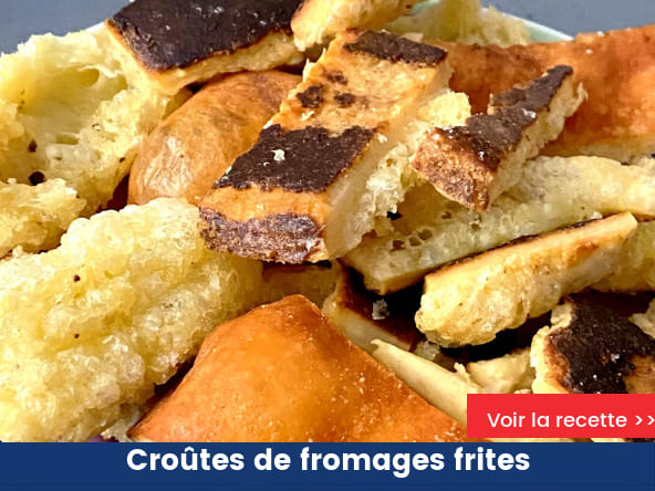 Croûtes de fromages frites